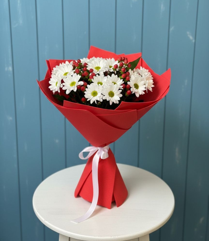 Букет цветов из: Хризантемы в Бессоновке