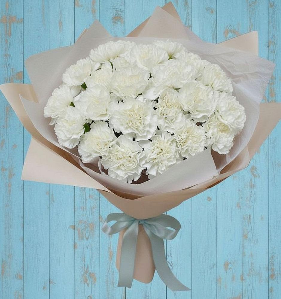 Букет цветов из: Гвоздики в Бессоновке