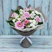 Букет цветов из:  Герберы, Альстромерии и Хризантемы #REPLACE_PRED# Бессоновке
