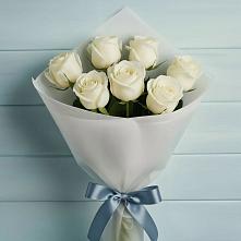 Букет 7 Белых роз Эдлесс Лав в Бессоновке