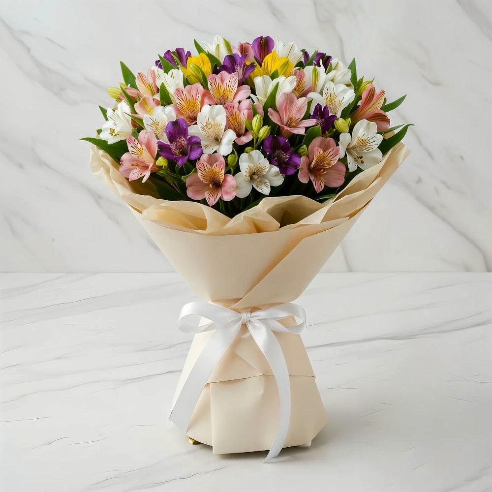 Букет цветов из: Альстромерии в Бессоновке