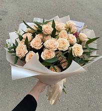 Букет Кремовые розы Латте в Бессоновке