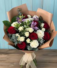 Букет цветов из:  Розы и Альстромерии в Бессоновке