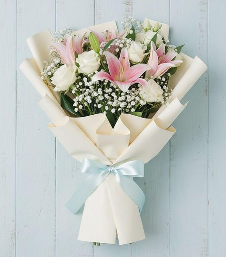 Букет цветов из: Лилии в Бессоновке