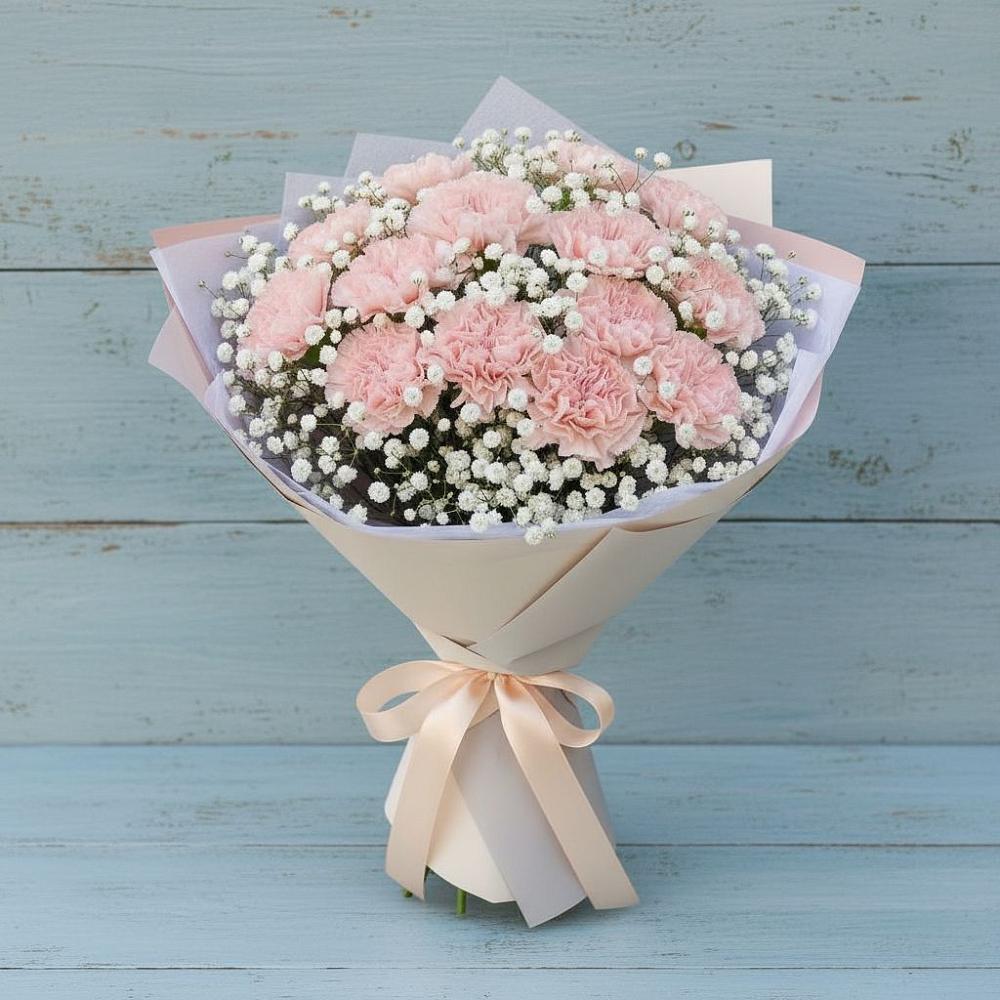 Букет цветов из: Гвоздики в Бессоновке