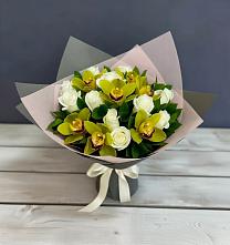 Букет цветов из:  Орхидеи и Розы в Бессоновке