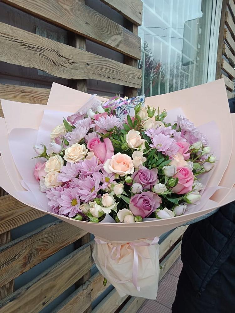 Букет цветов из: Розы и Хризантемы в Бессоновке