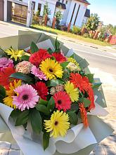 Букет цветов из:  Герберы #REPLACE_PRED# Бессоновке