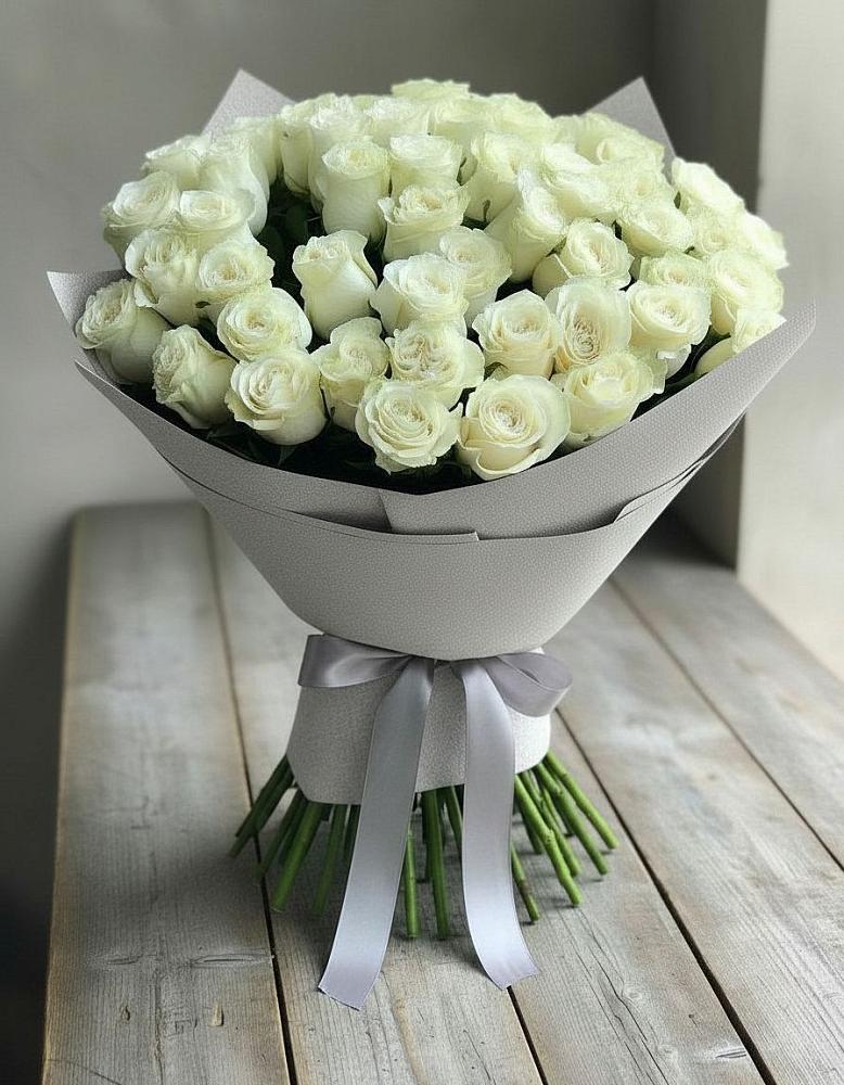 Букет 35 Белых роз в Бессоновке