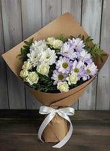 Букет цветов из:  Хризантемы и Розы #REPLACE_PRED# Бессоновке