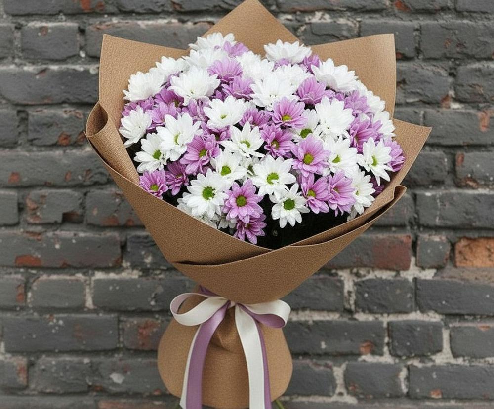 Букет цветов из: Хризантемы в Бессоновке