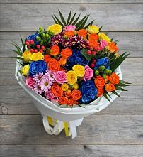 Букет цветов из:  Розы и Хризантемы в Бессоновке