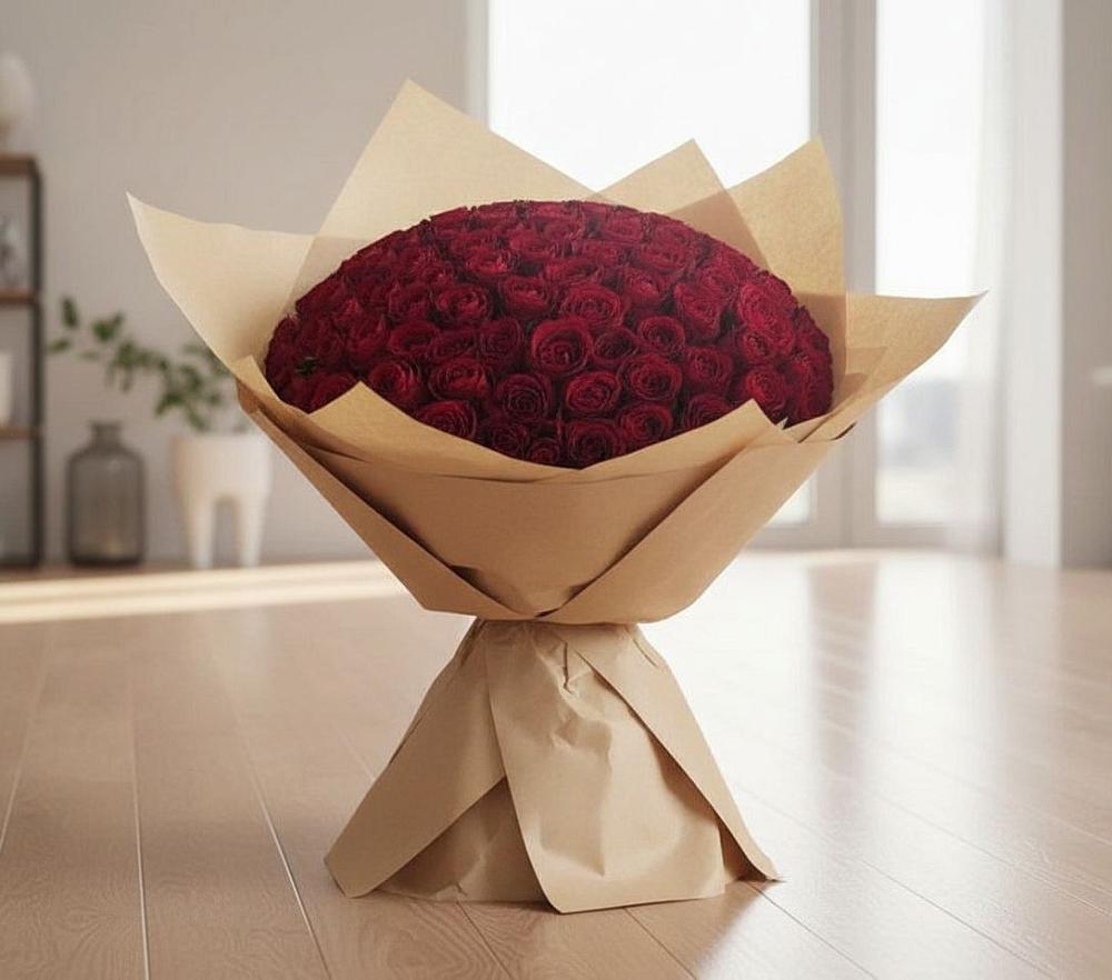 Букет 101 Красная роза в Бессоновке