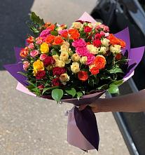 Букет Микс из разноцветных кустовых роз #REPLACE_PRED# Бессоновке