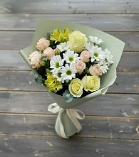 Букет цветов из:  Альстромерии, Розы и Хризантемы в Бессоновке