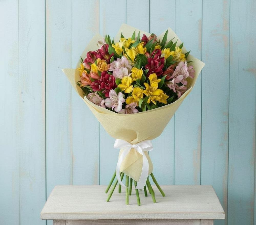 Букет цветов из: Альстромерии в Бессоновке