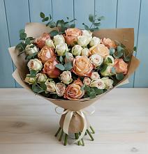 Букет цветов из:  Альстромерии и Розы в Бессоновке
